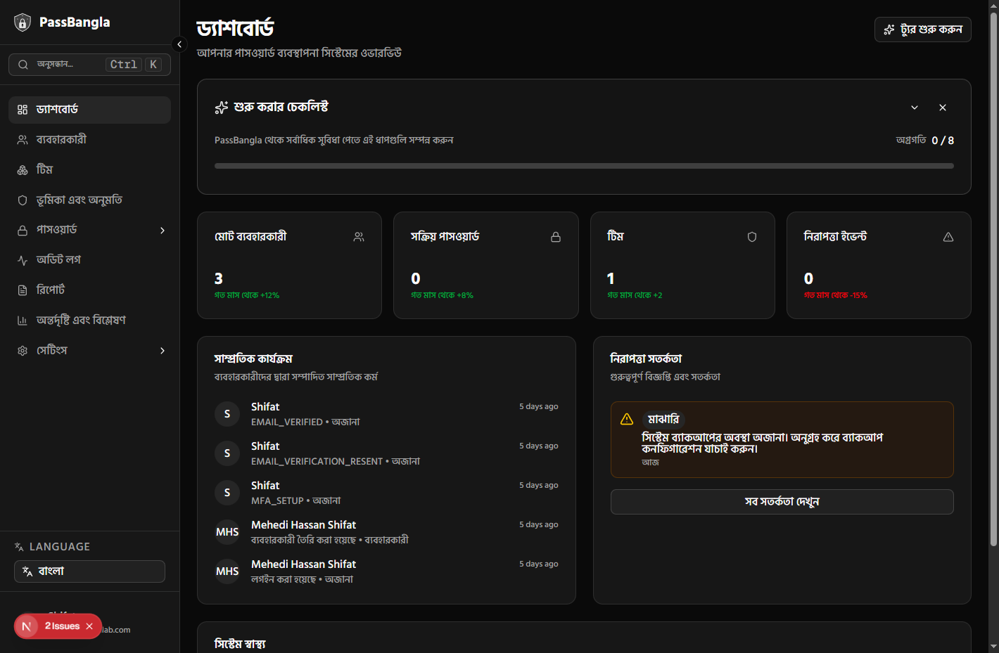 Explore the Dashboard